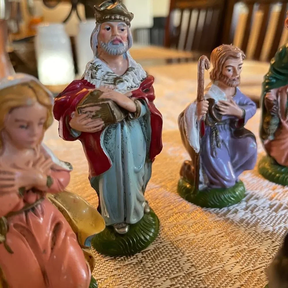 Vintage Fontanini Italian Christmas nativity 5 piece set